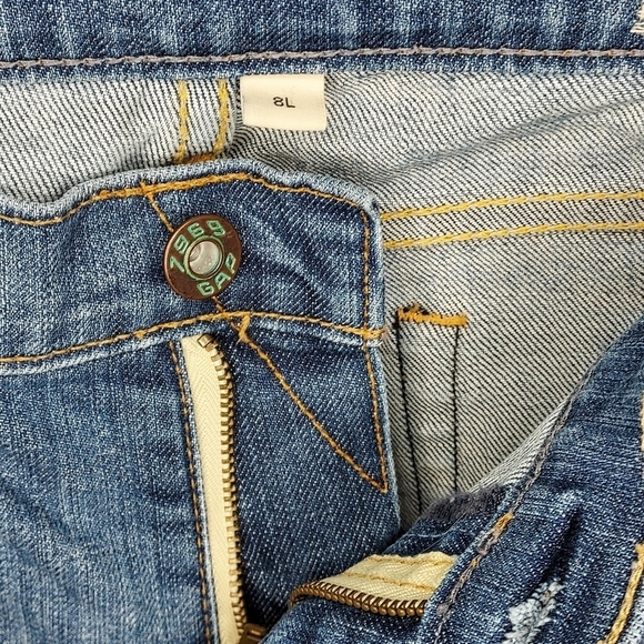 GAP 1969 jeans bootcut stretch vintage med wash low rise 8L - Picture 8 of 11